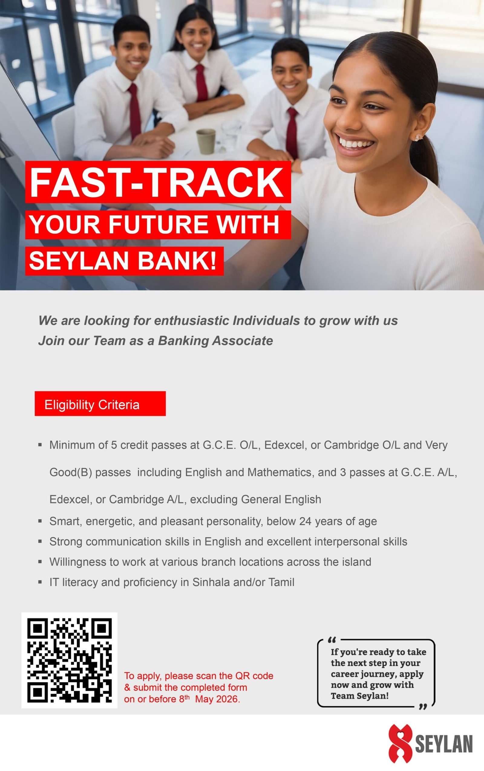 Seylan Bank Job Advertisement