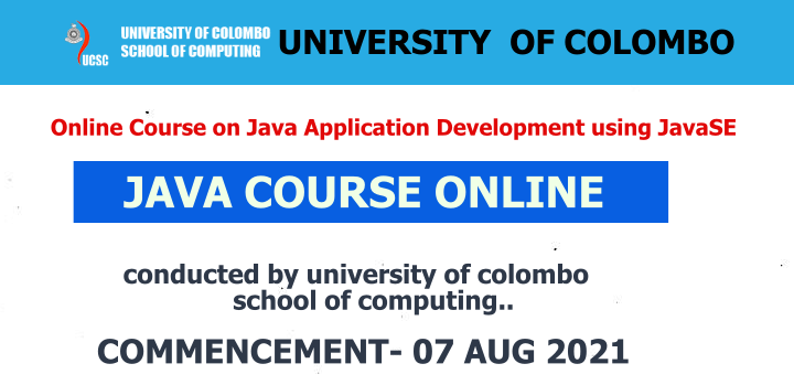 Online Course on Java Application Development using JavaSE-UOC