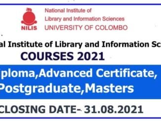 Courses By National Institute of Library and Information Sciences (NILIS) 2021-min