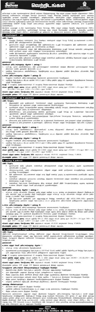 Lanka Sathosa Vacancy Gazette Notice