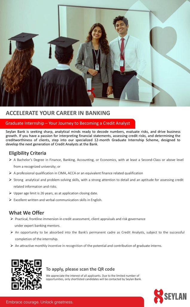 Seylan Bank Graduate Internship Credit Analyst